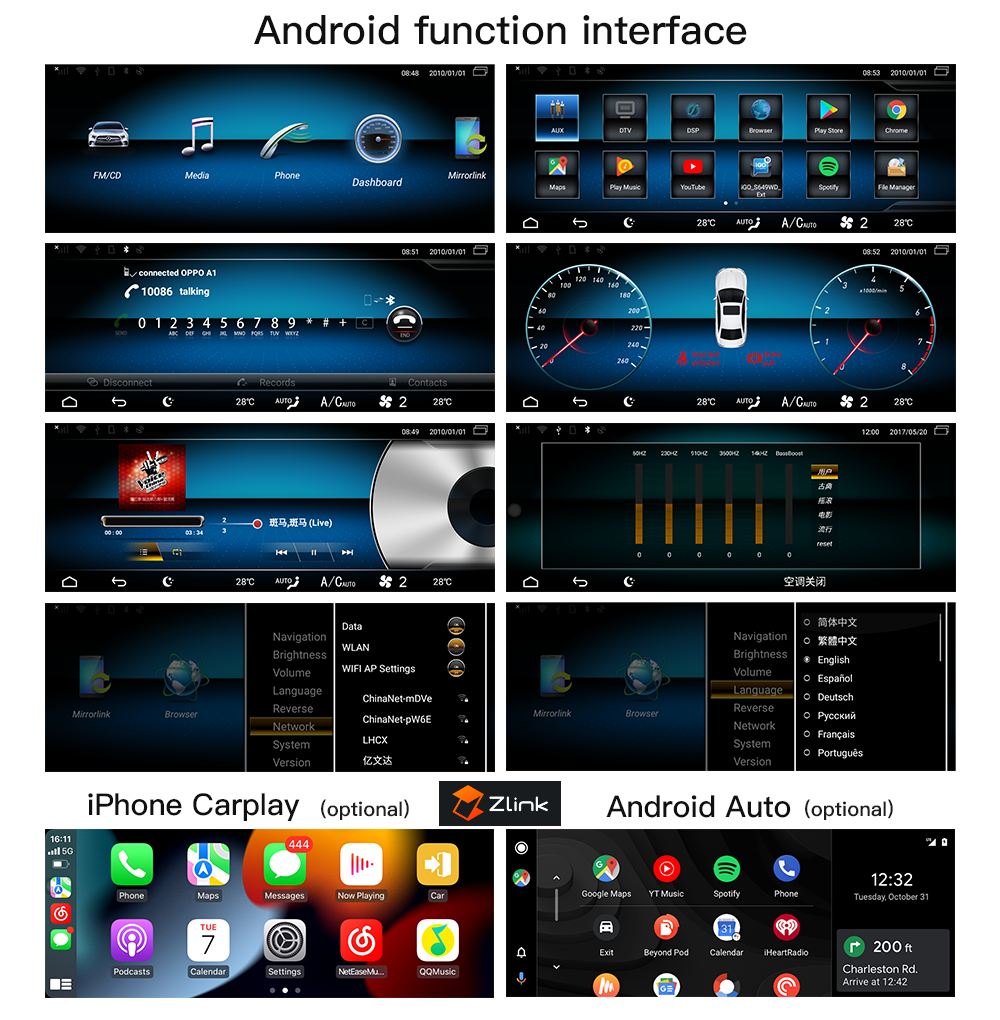 Wit-Up Android CarPlay Adapter For Mercedes GLS X167 12.3 " NTG6.0 MBUX Radio Navigation Update Multimedia System Wireless CarPlay - Wit-Up Media Refit Tech