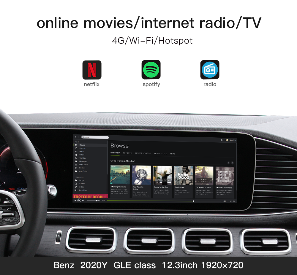Wit-Up Android CarPlay Adapter For Mercedes GLS X167 12.3 " NTG6.0 MBUX Radio Navigation Update Multimedia System Wireless CarPlay - Wit-Up Media Refit Tech