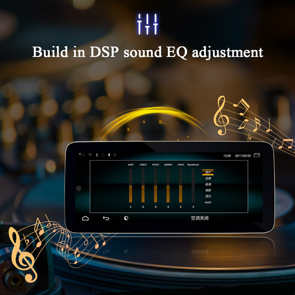 Android 12.3‘’ car navigation Autoradio Android Auto for Mercedes C W205 GLC X253 2015-2022 ntg5.0 ntg5.5 Apple CarPlay GPS Multimedia - Wit-Up Media Refit Tech