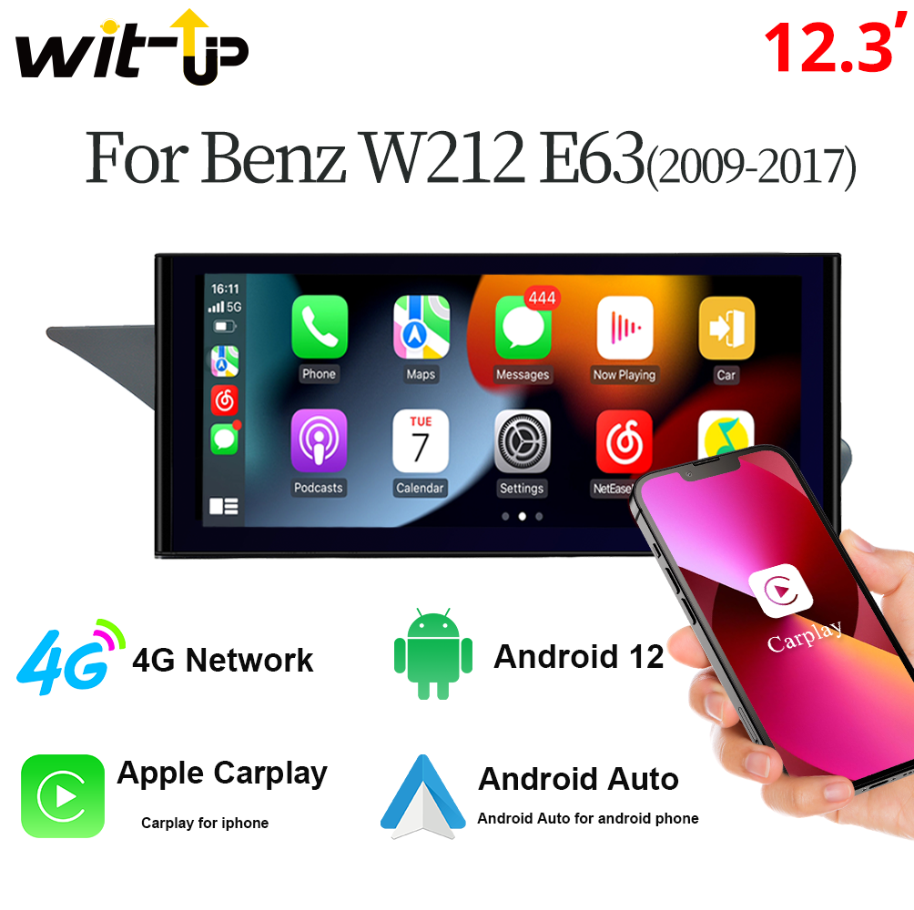 Wit-Up For Benz E W212 2009-2017 12.3 Touchscreen GPS Navi Autoradio –  Wit-Up CarPlay Android Screen Upgrade
