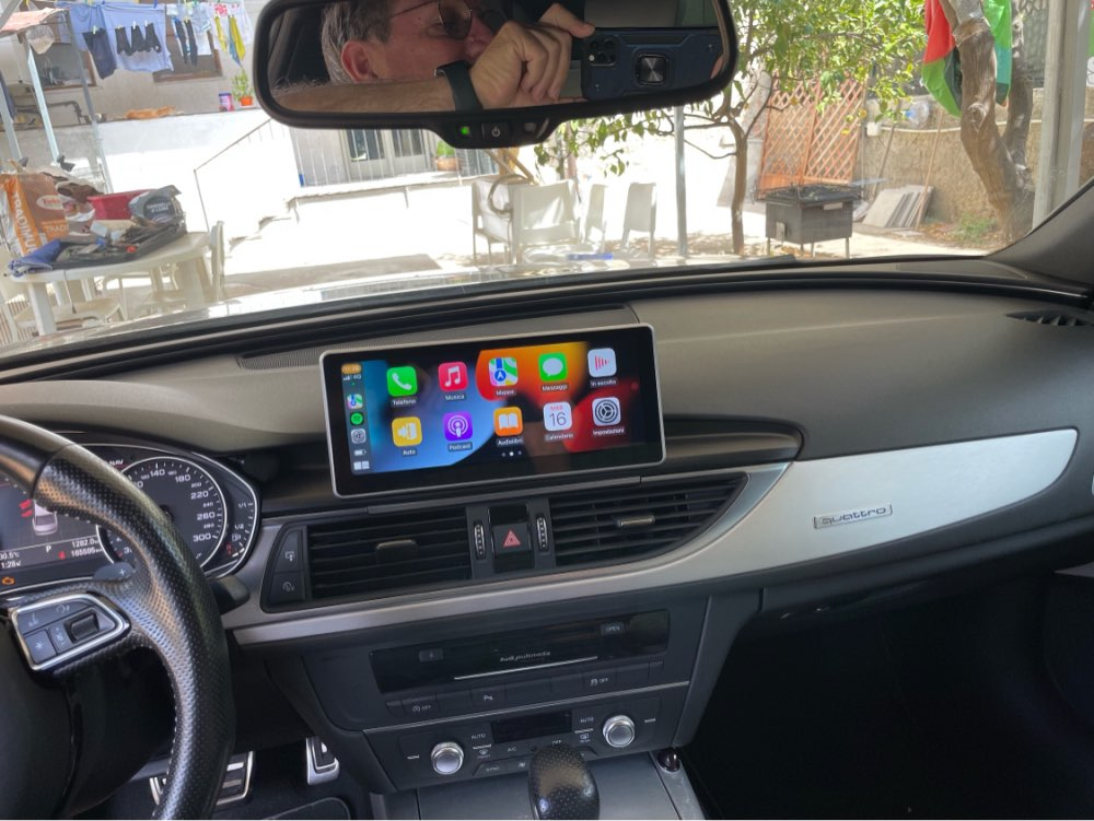 Audi A6 C7 Android Head Unit Radio Audio Upgrade A7 MMI 10.25 inch Touch Screen GPS Navi Car Stereo Wireless Carplay Music Game Netflix Waze Tiktok Youtube 2011 2012 2013 2014 2015 2016 2017 2018 Wit-Up CarPlay Android Screen Upgrade