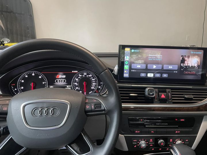 Wit-Up Audi A6 Stereo Upgrade For A6 A7 Double Din Apple Carplay Radio 7 inch Touch Screen Android Auto Mirror Link Android 13 Movies Music 4G Wi-Fi Backup Cameras BT RDS DVD Aftermarket Head Unit - Wit-Up Media Refit Tech