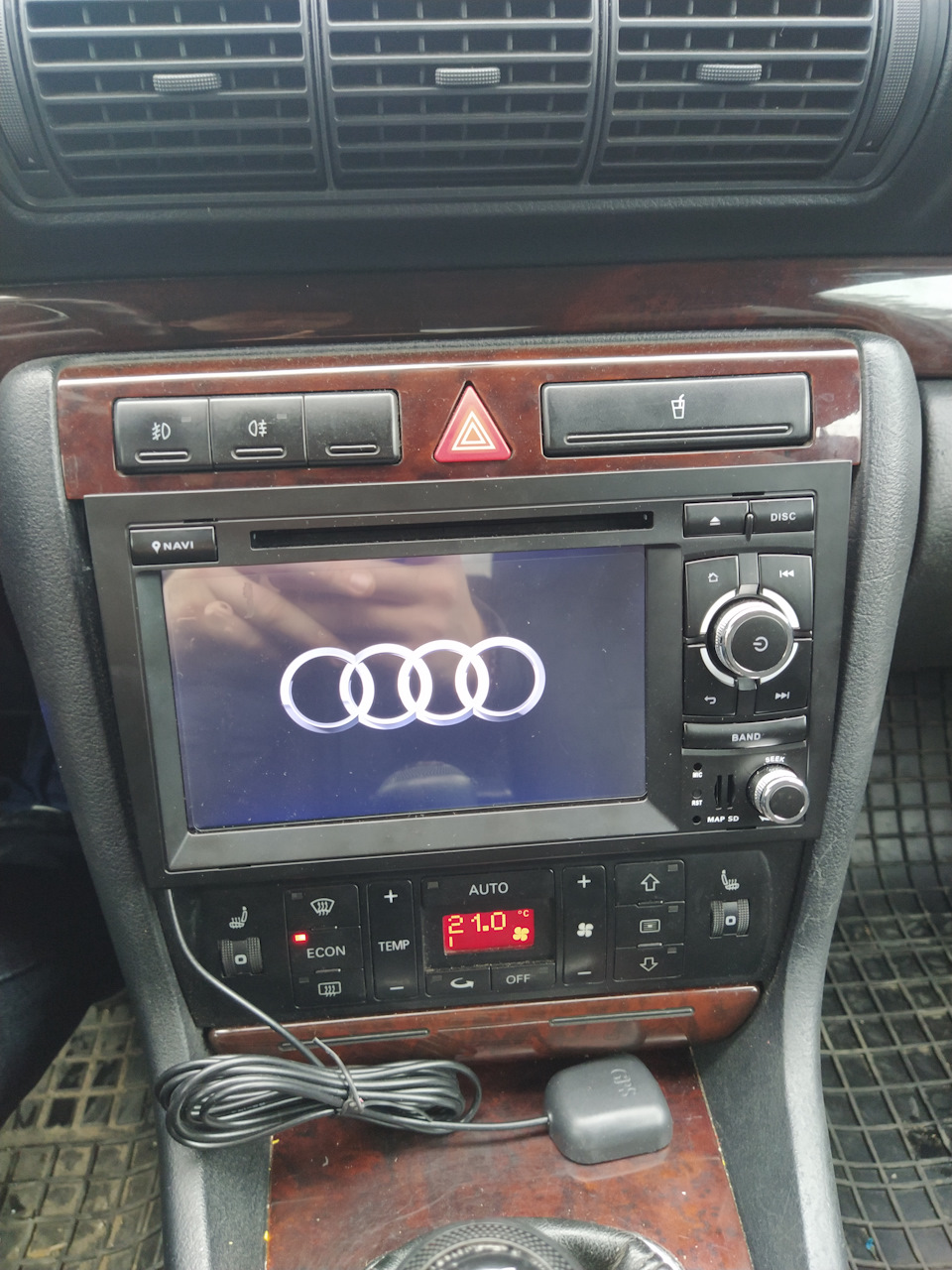Wit-Up Audi A4 Head Unit Upgrade Double Din Dash Kit B6 B7 7'' 2002-2008 Radio Apple Carplay Touch Screen Replacement Android Auto Stereo With BT DVD YouTube Video Google Maps Navigation 4G Wi-Fi