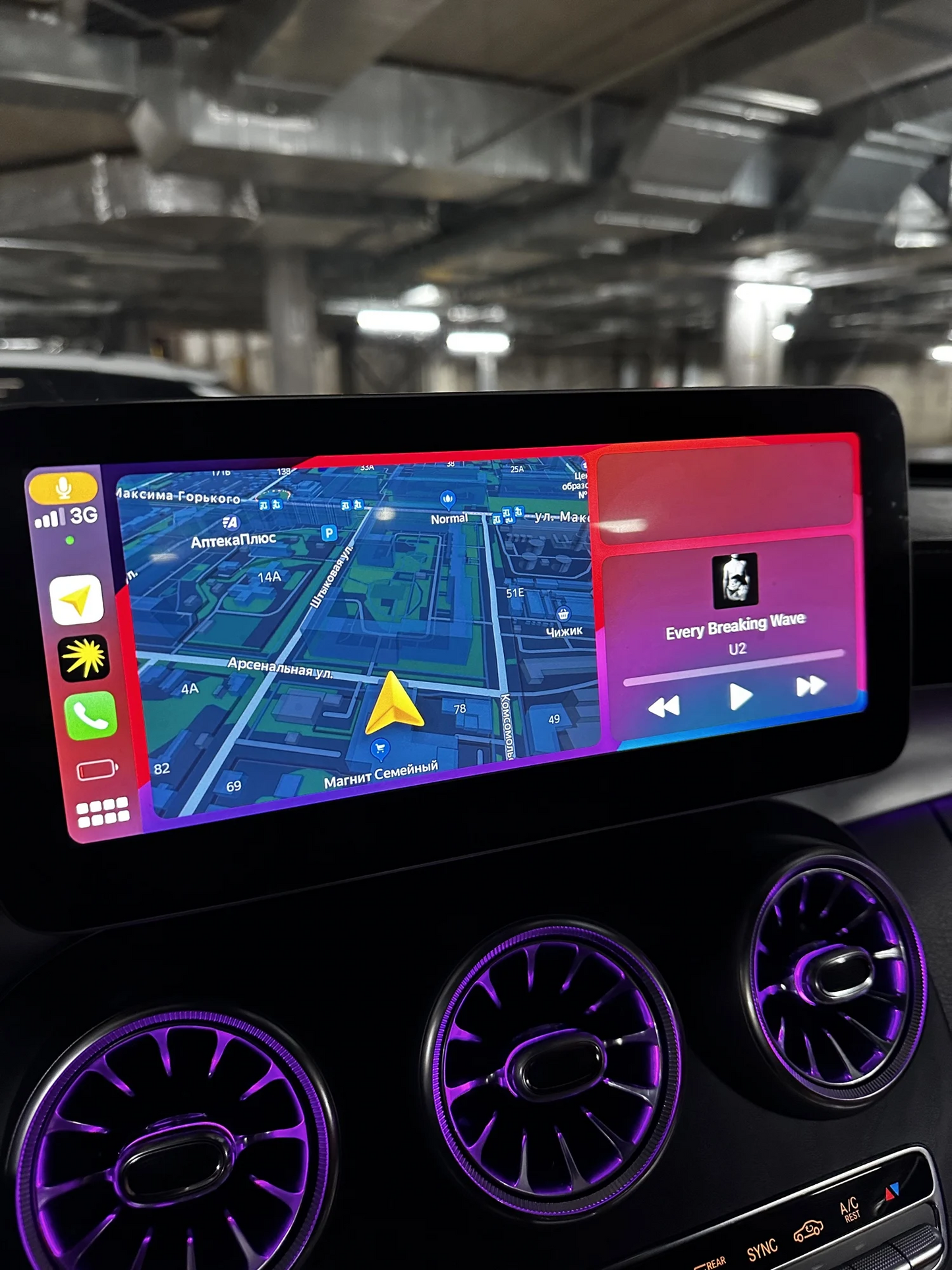 Android 12.3‘’ car navigation Autoradio Android Auto for Mercedes C W205 GLC X253 2015-2022 ntg5.0 ntg5.5 Apple CarPlay GPS Multimedia - Wit-Up Media Refit Tech