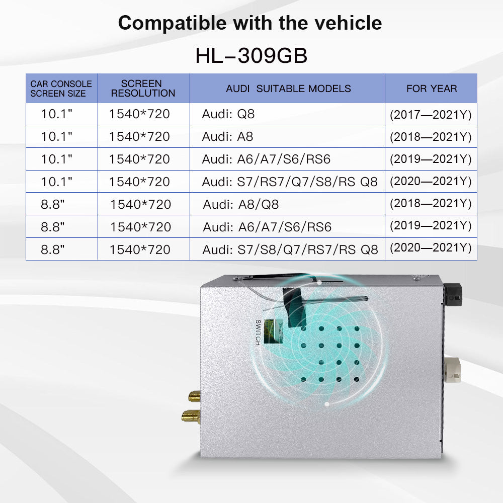 Carplay Ai BOX Android 11 Audi Q6 MIB2 Wireless Apple Carplay Android Auto Wireless Android Car Play Full Scree Mirror Android 12 Wifi 4G AHD Camera Multimedia GPS Goggle Maps
