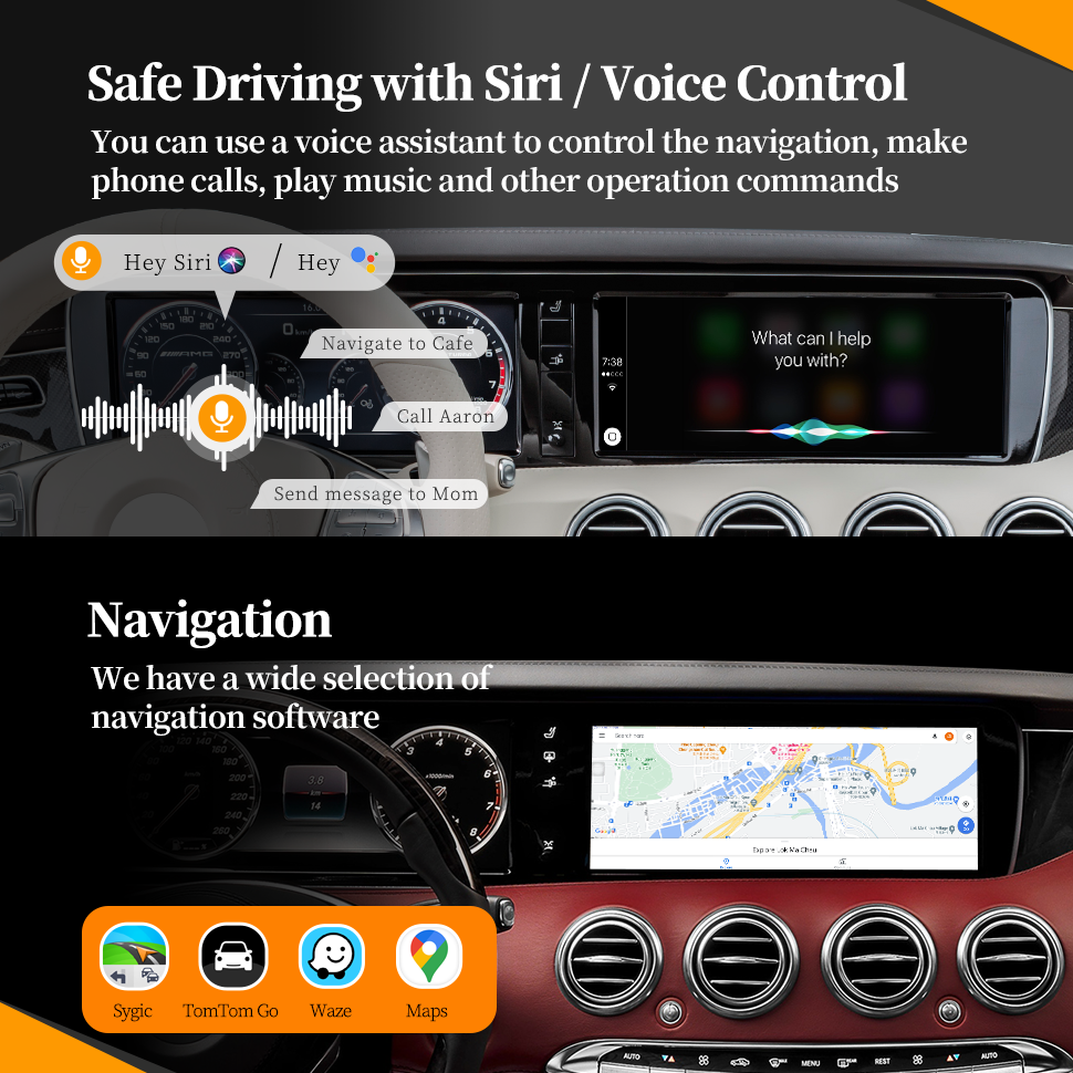 Wit-Up Android CarPlay Adapter For Mercedes 12.3 "S W222 NTG5.0 MBUX Radio Navigation Update Multimedia System Wireless CarPlay - Wit-Up Media Refit Tech
