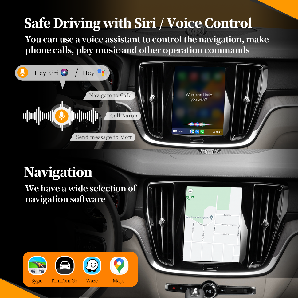 Wit-Up Android CarPlay Adapter For Volvo XC60 9" Radio NaviUpdate Multimedia System Fulll CarPlay Full Video