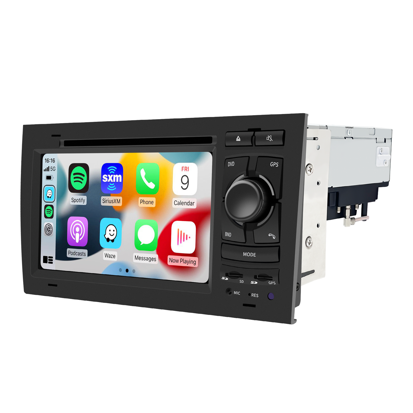 Wit-Up Audi A4 Stereo Car Radio Dash Kit Upgrade Head Unit 2004-2008 Radio Replacement 7 inch With Wireless Apple Carplay Aftermarket Camera Andio Auto Screen Mirror Bluetooth Music Video BT DVD Google Map - Wit-Up Media Refit Tech