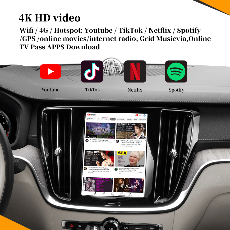 Wit-Up Android CarPlay Adapter For Volvo XC60 9" Radio NaviUpdate Multimedia System Fulll CarPlay Full Video