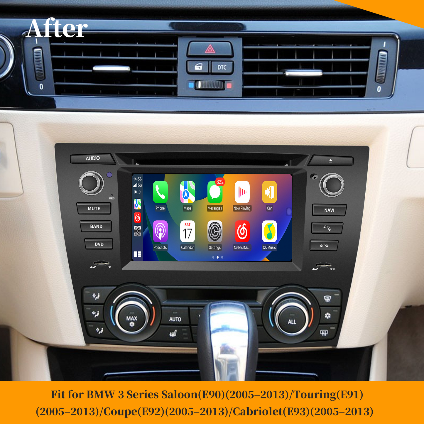 Wit-Up For BMW 3 E90 E91 E92 E93 7" Touchscreen Android 14 GPS Navi CarPlay Autoradio Car Stereo Multimedia Auto GSP Wifi DVD Player