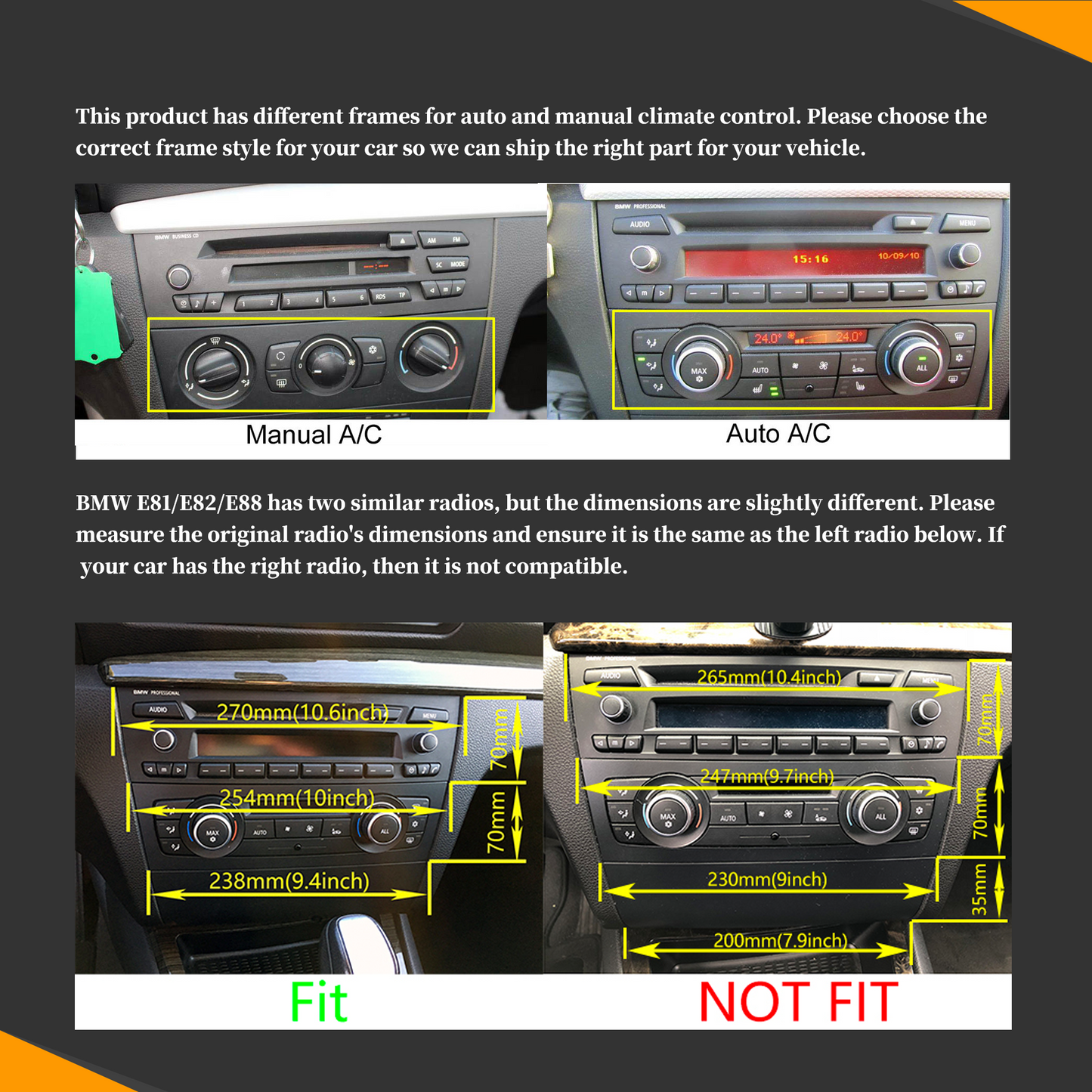 Wit-Up For BMW 1 E81 E82 E87 E88 7" Touchscreen Android 14 GPS Navi CarPlay Autoradio Car Stereo Multimedia Auto GSP Wifi Multimedia DVD Player - Wit-Up Media Refit Tech