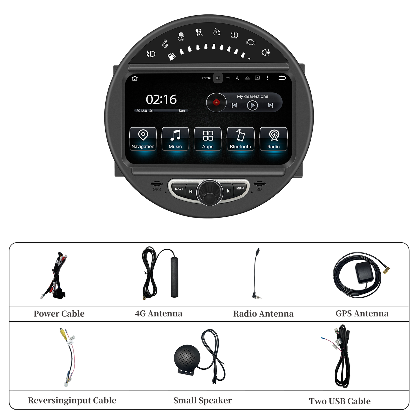 Wit-up Mini Cooper R60 Apple CarPlay Upgrade 8-inch Android Touch Screen Wireless Android Auto Spotify Navigation Vehicle Cameras Download Android Apps Games Music Movies TV Receive Calls Via Bluetooth Video Reddit Game Facebook Tiktok YouTube