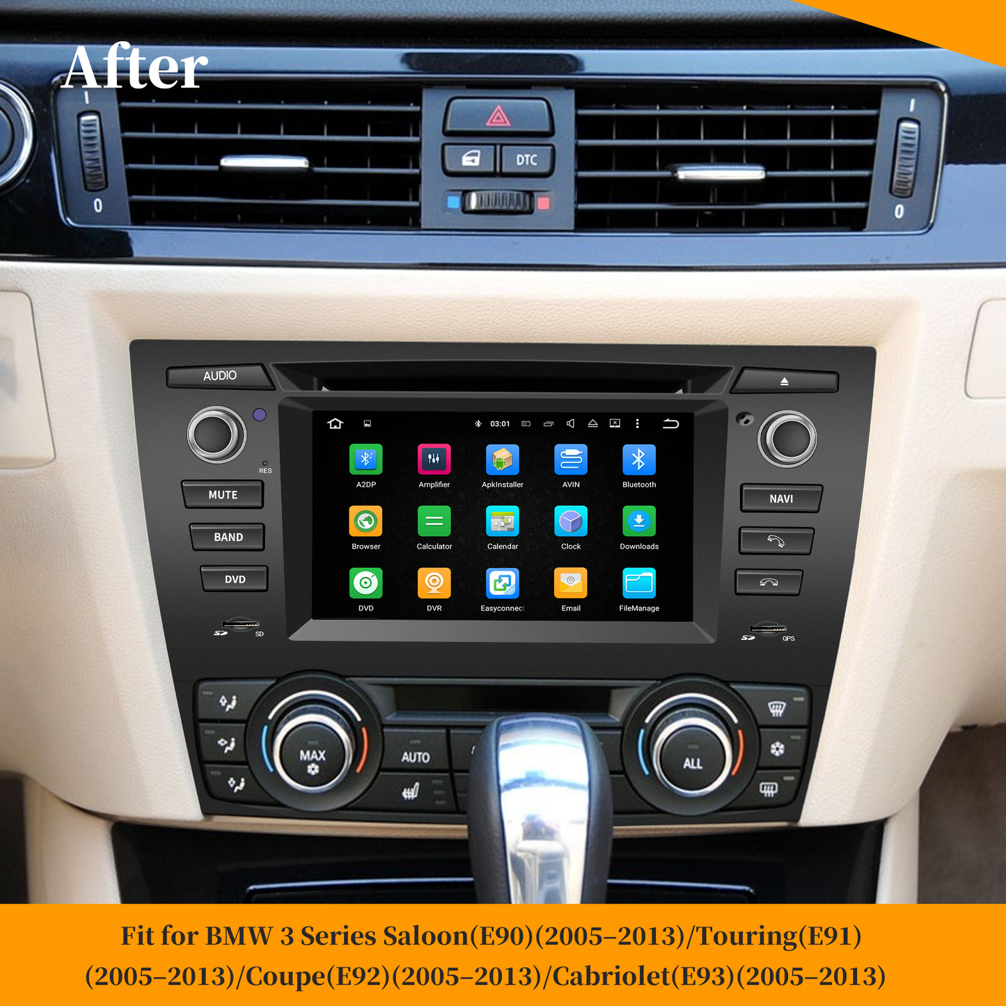Wit-Up For BMW 3 E90 E91 E92 E93 7" Touchscreen Android 14 GPS Navi CarPlay Autoradio Car Stereo Multimedia Auto GSP Wifi DVD Player