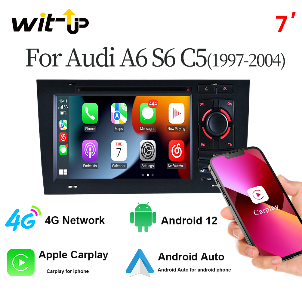 wit-up 12.3Touchscreen Android GPS navi autoradio stereo carplay for –  Wit-Up CarPlay Android Screen Upgrade