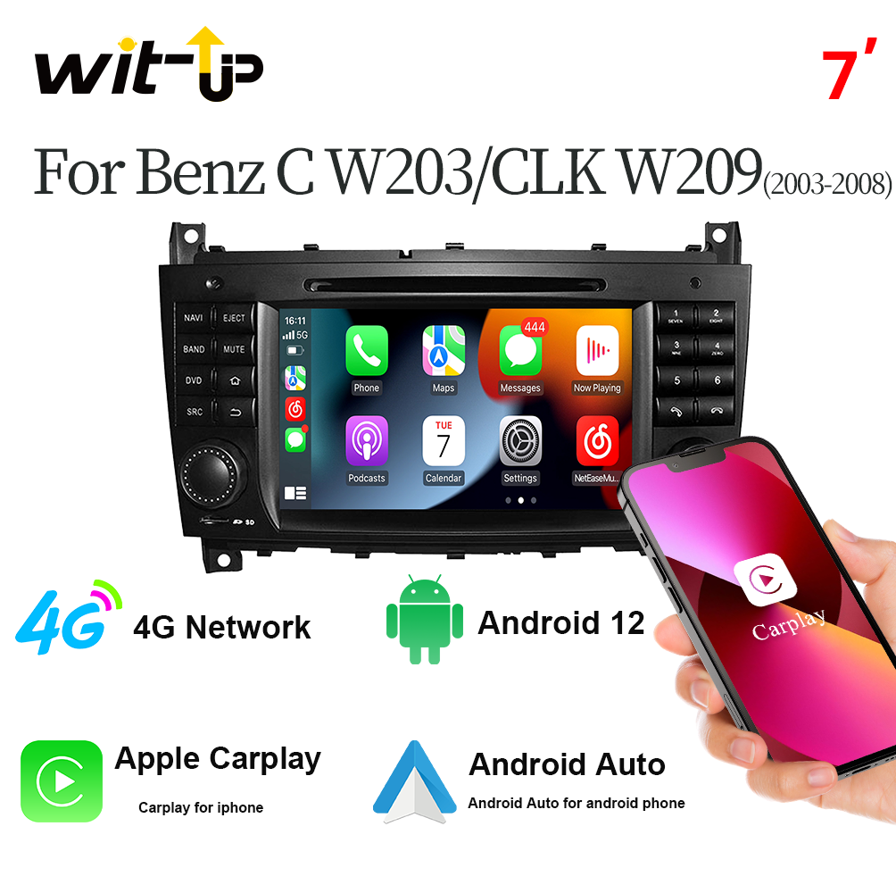 Mercedes-Benz CLK W209 W203 W463 W208 2002-2005 Android Radio (Carplay &  Android Auto) – CarPlay Solutions