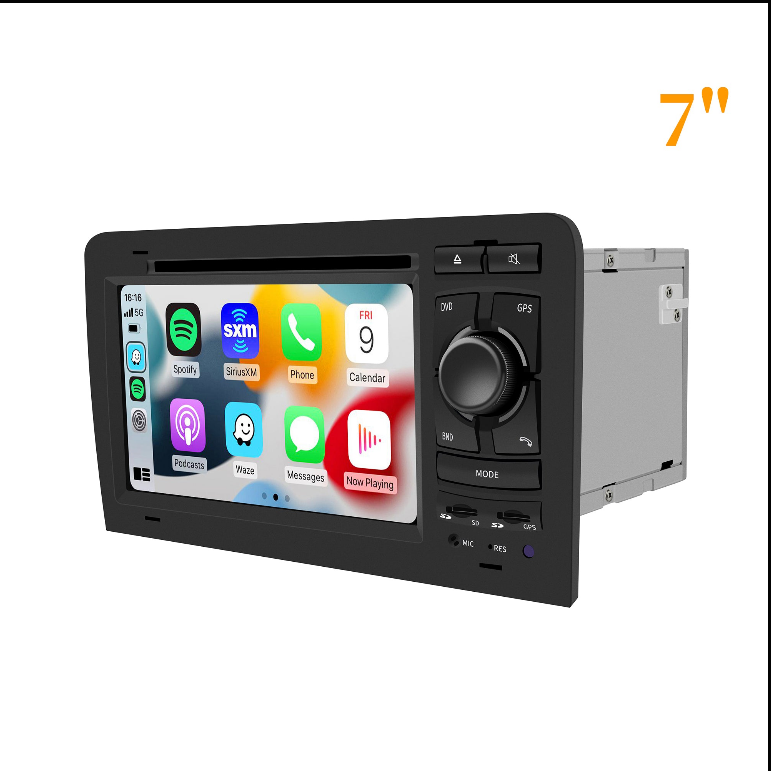 Best Audi A3 Android Stereo Upgrade Bluetooth 2 Din Cash Kit For S3 RS3 8P (2003-2013) 7 inch Touch Screen Aftermarket GPS Navigation 4G Wi-Fi Spotify Movies YouTube With Bluetooth Music - Wit-Up Media Refit Tech