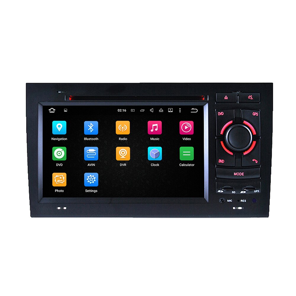 Audi A4 Car Stereo B5 B6 B7 Dash Kit Android Auto Radio 7 Inch Double Din Radio Wireless Apple CarPlay DVD Twitch Netflix Spotify GPS Navigation Music Video Games 2002 2003 2004 2005 2006 2007 2008 Wit-Up CarPlay Android Screen Upgrade