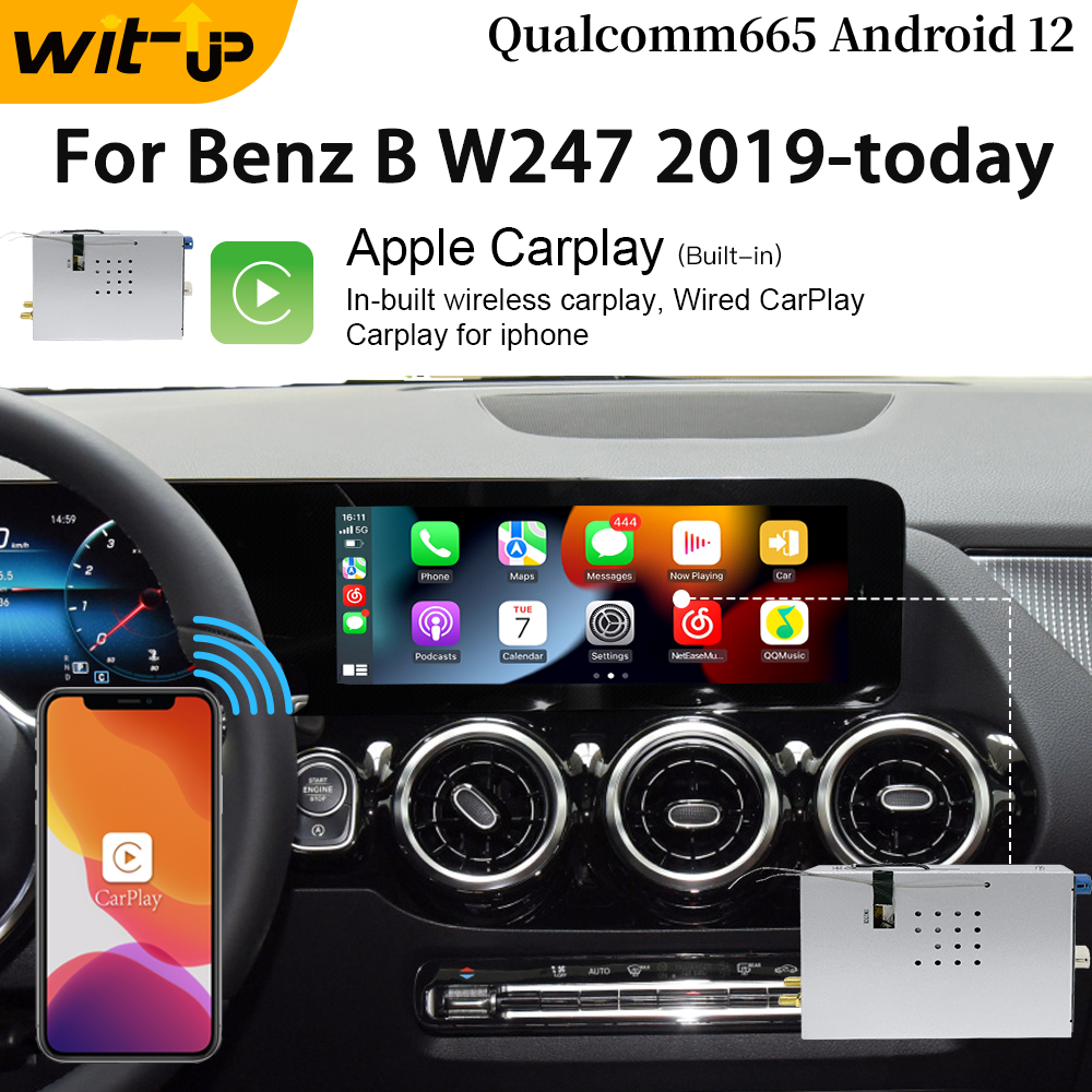 Wit-Up Android CarPlay Adapter For Mercedes 12.3 B W247 NTG6.0