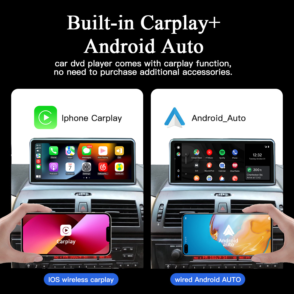 Wit-Up 10.25" Touchscreen For BMW X3 E83 2004-2010 GPS Navi Autoradio Stereo Wireless Carplay Youtube Apply Carplay AirPlay Mirroring Wired Android Head Unit Netflix Tiktok - Wit-Up Media Refit Tech