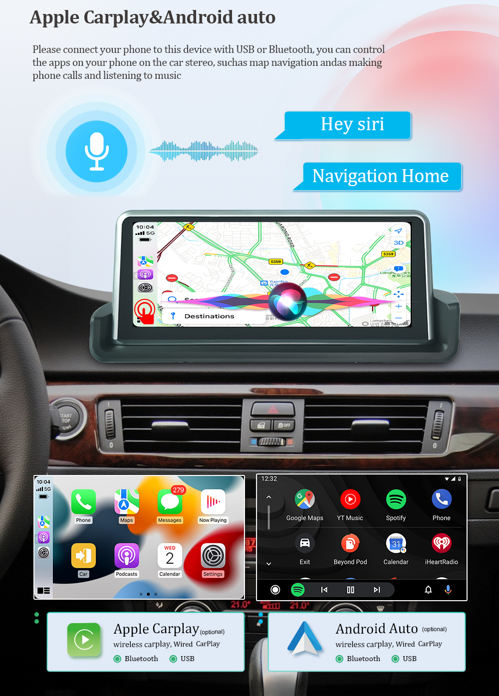Wit-Up For BMW 3/4 E90 E91 E92 E93 10.25" Touch Screen Upgrade Radio Android 14 Aftermaket GPS Navi CarPlay Autoradio Car Stereo Multimedia
