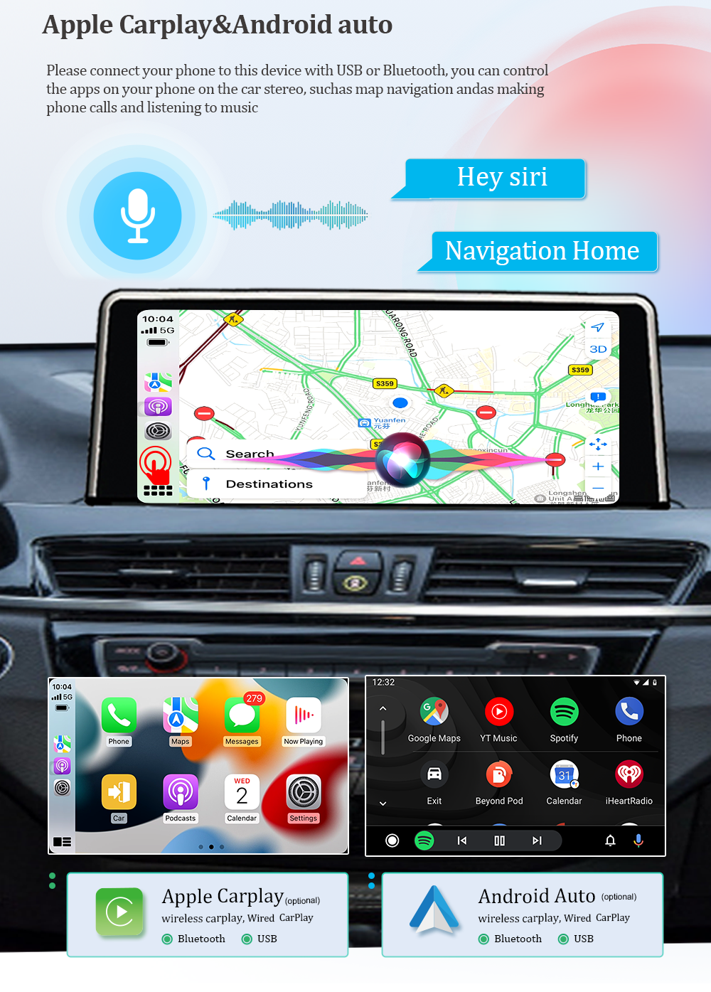 Wit-Up for BMW X1 X2 F48 F49 F39 10.25" Touch Screen Upgrade Radio Android 14 Aftermaket GPS Navi CarPlay Autoradio Car Stereo DVD Multimedia Player Head Unit Screen Carplay Upgrade - Wit-Up Media Refit Tech