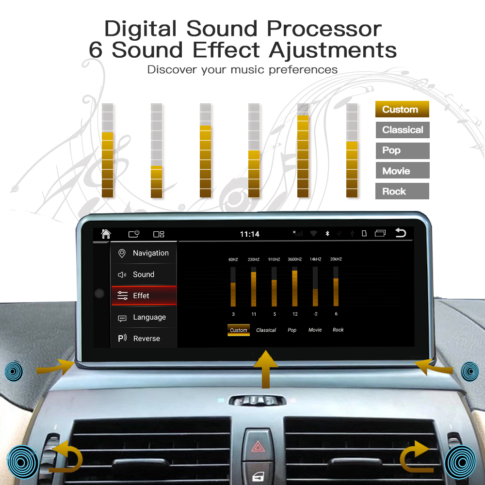 Wit-Up 10.25" Touchscreen For BMW X3 E83 2004-2010 GPS Navi Autoradio Stereo Wireless Carplay Youtube Apply Carplay AirPlay Mirroring Wired Android Head Unit Netflix Tiktok - Wit-Up Media Refit Tech