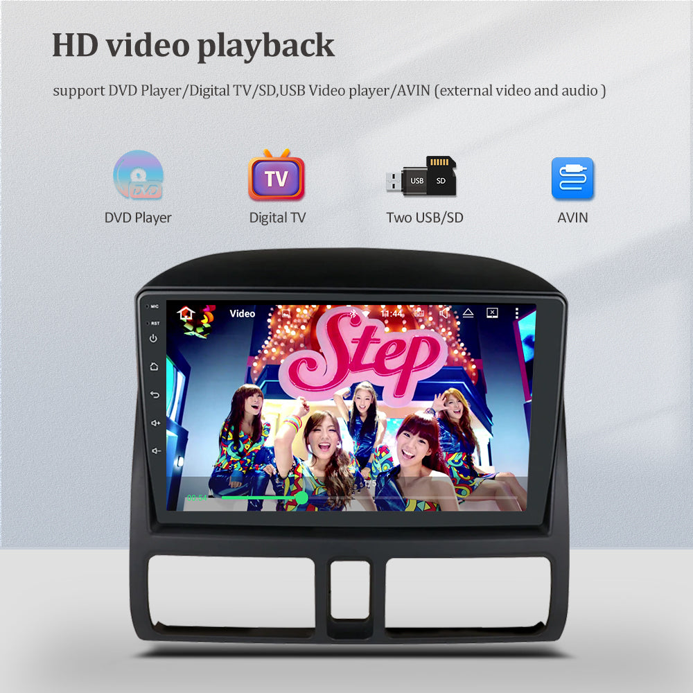 Wit-Up Honda Car Stereo For CRV2 Double Din Apple CarPlay Touch Screen Radio Mirror Link Upgrade Replacement Aftermarket GPS Navigation Backup Camera Bluetooth Music Video Games Google Maps - Wit-Up Media Refit Tech