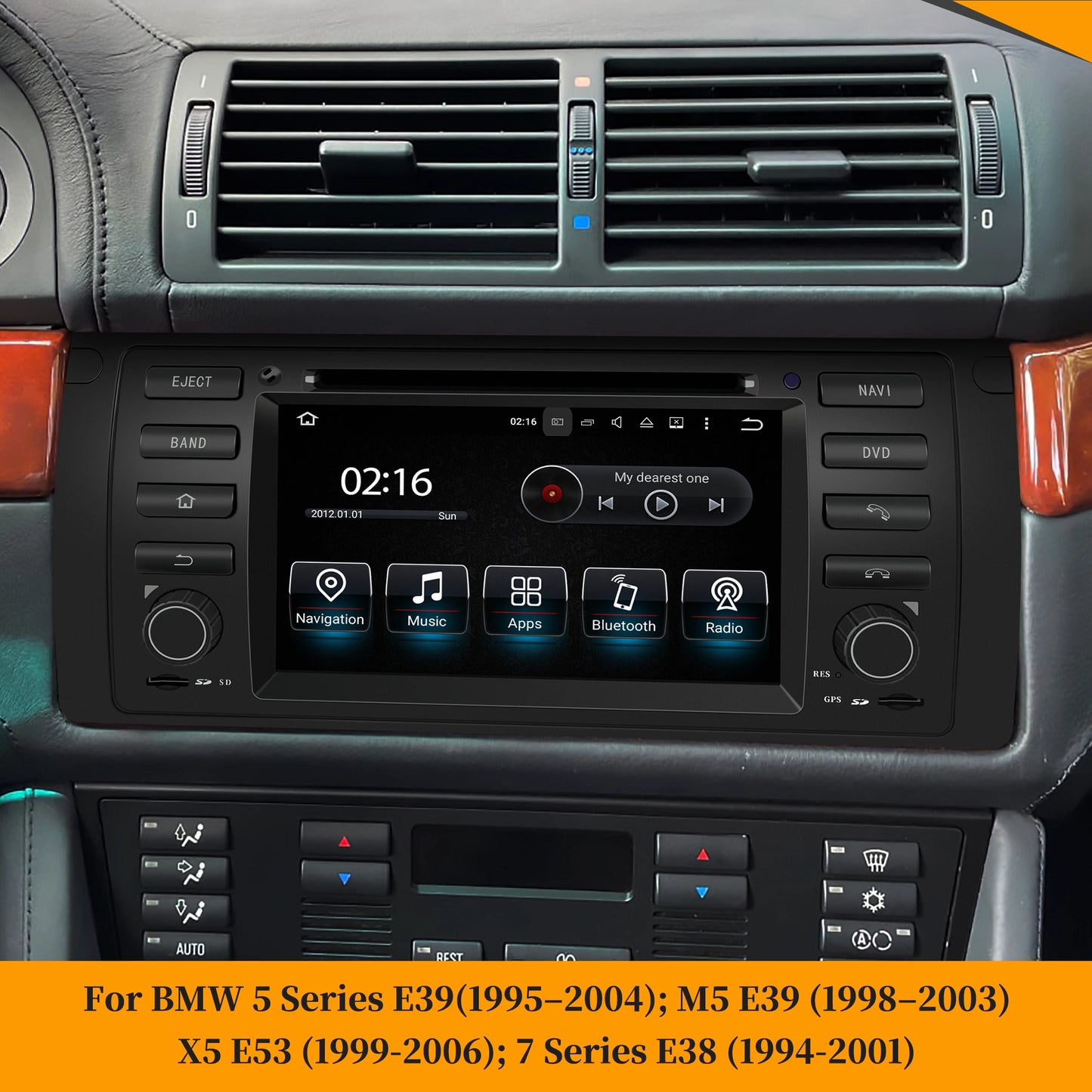 Wit-Up For BMW E39 M5 Auto Radio X5 E53 Stereo Head Unit Upgrade 7"Touch DVD Apple CarPlay Android Auto Full Screen Replacement Aftermarket Navigation 2000 2001 2002 2003 2004 2005 2006 2007 - Wit-Up Media Refit Tech