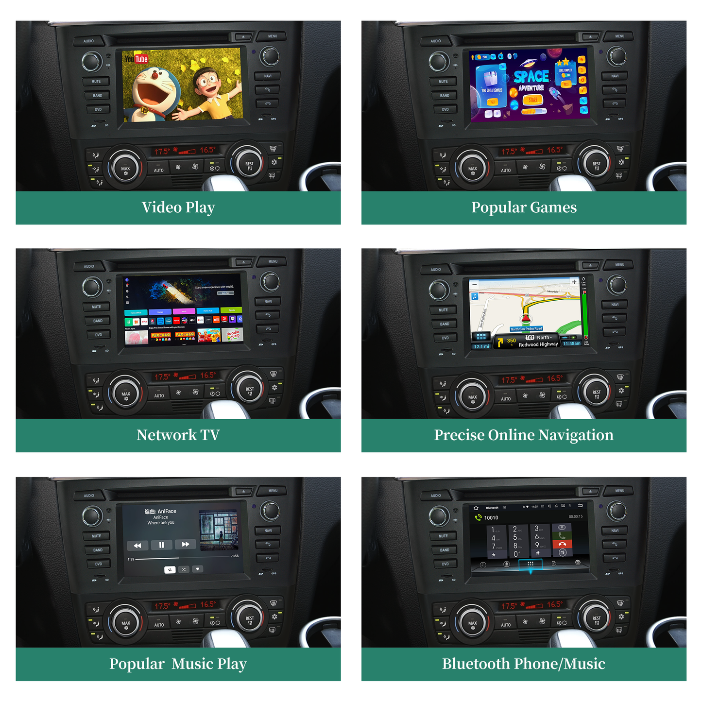 BMW E88 Android Head Unit Upgrade for BMW 1 Series E81 E82 (Automatic) 6.2 inch Touch Screen Car Stereo 4G Wi-Fi Backup Cameras Navi Google Maps RDS DVD Wireless Apple CarPlay Android Auto Spotify Wit-Up Media Refit Tech