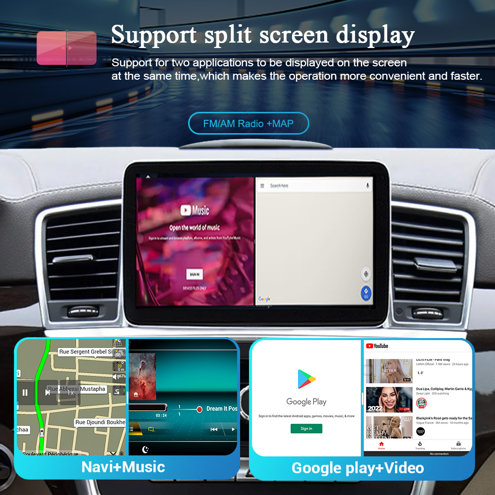 Wit-Up 9" Touchscreen GPS Navi Autoradio Stereo Wireless Carplay for Benz ML W166 GL X166 2011 2012 2013 2014 2015 Youtube Apply Carplay Carplay Mirroring - Wit-Up Media Refit Tech