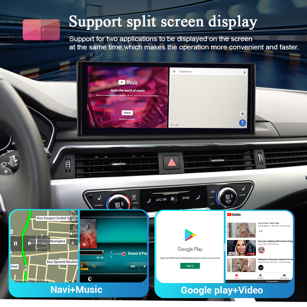 Wit-Up For Audi A4 /A5 S4 RS4 S5 RS5 B9 12.3“ Touchscreen Upgrade Android Radio Aftermaket GPS Navi CarPlay Autoradio Car Stereo Multimedia Mirroring Head Unit Double Din Netflix 2015 2016 2017 2018 2019