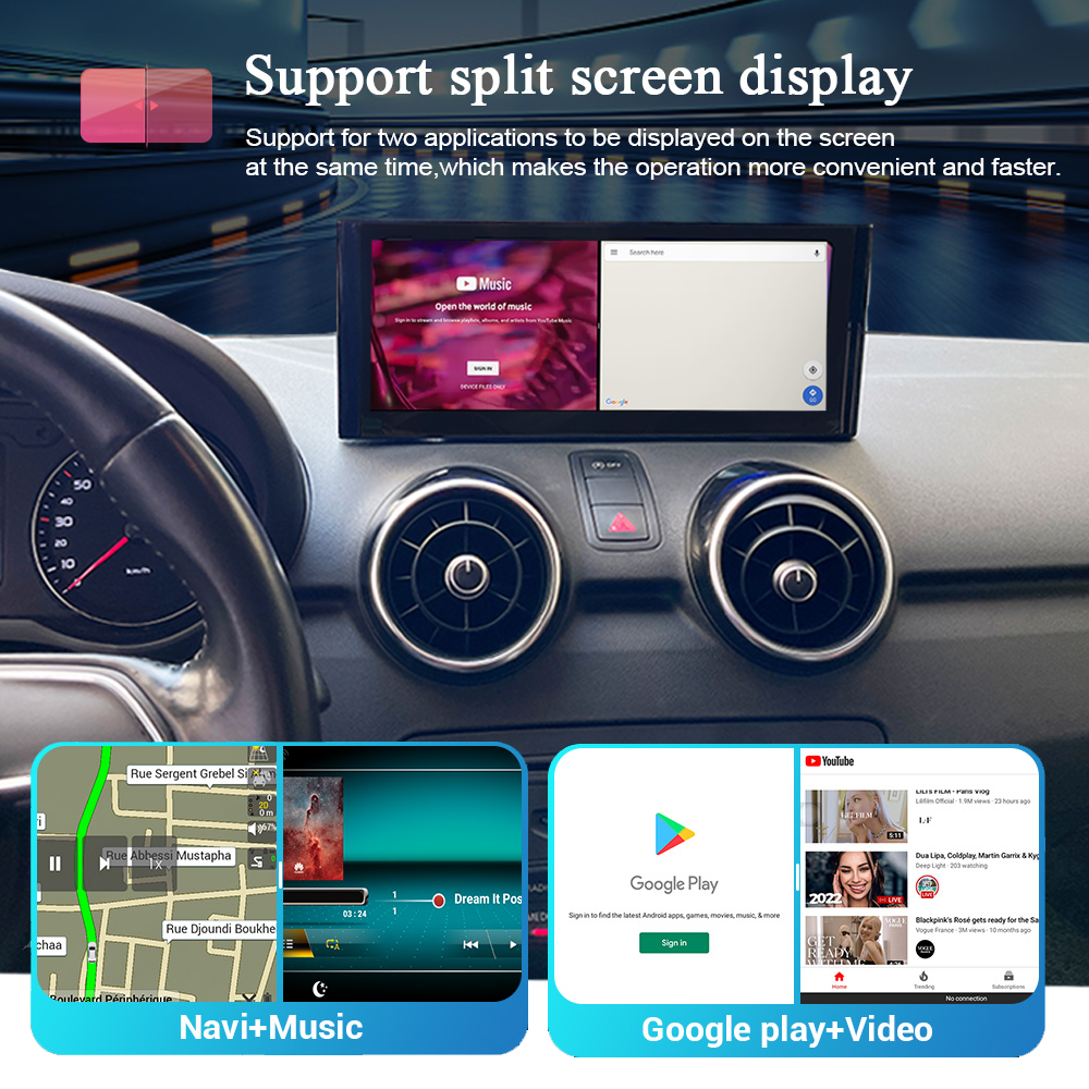 Wit-Up For Audi A1 2010-2021 12.3" Touchscreen upgrade Android radio Aftermaket GPS Navi CarPlay Autoradio Car Stereo Multimedia - Wit-Up Media Refit Tech