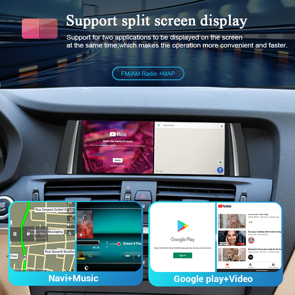 Wit-Up for BMW X3 X4 F25 F26 10.25" Touch Screen Upgrade Radio Android 14 Aftermaket GPS Navi CarPlay Autoradio Car Stereo DVD Multimedia Player - Wit-Up Media Refit Tech