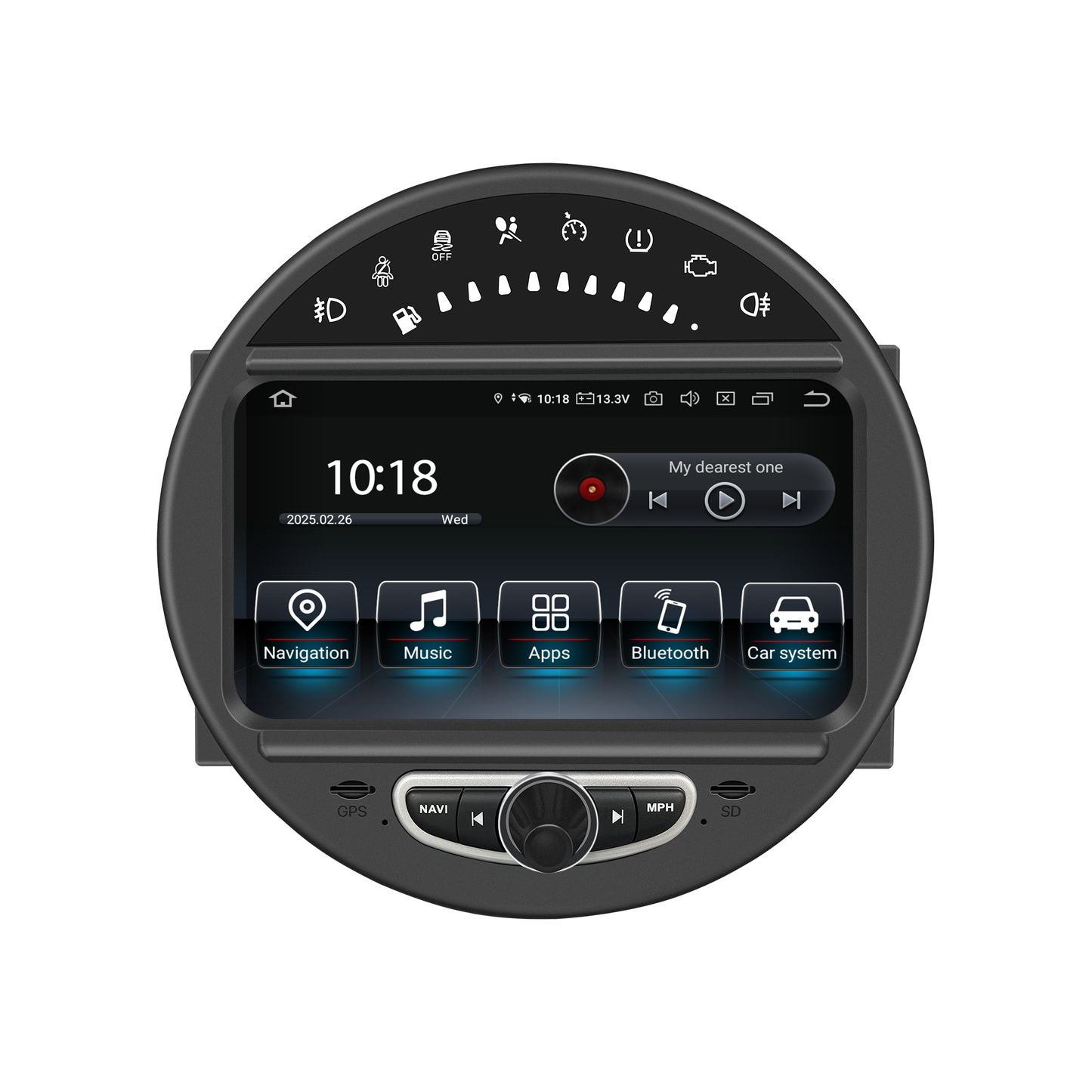 Wit-up 6.5 Mini Cooper CIC R56 Apple CarPlay Upgrade 8-inch Android Touch Screen Wireless Android Auto Facebook Navigation Vehicle Cameras Download Android Apps Games Music Movies Receive Calls Via Bluetooth