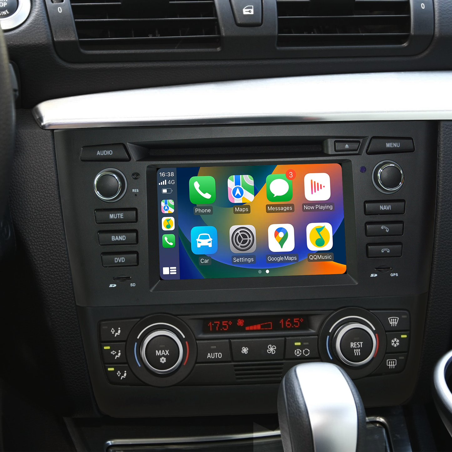 BMW E88 Android Head Unit Upgrade for BMW 1 Series E81 E82 (Automatic) 6.2 inch Touch Screen Car Stereo 4G Wi-Fi Backup Cameras Navi Google Maps RDS DVD Wireless Apple CarPlay Android Auto Spotify Wit-Up Media Refit Tech