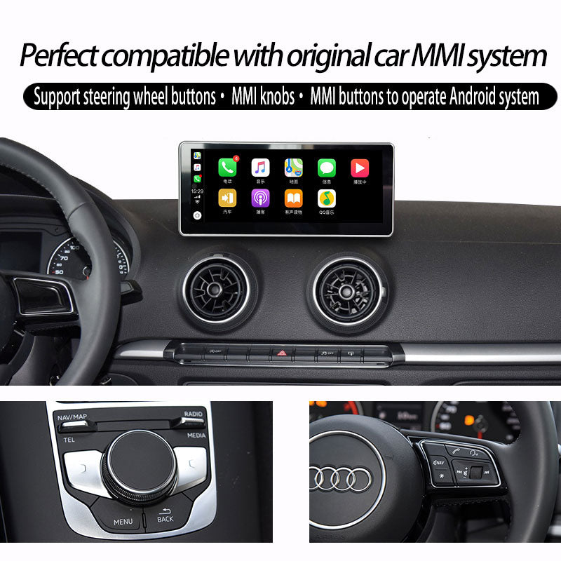 Audi A3 Touch Screen Radio Apple Carplay S3 RS3 8V MIB 12.3 inch Android Screen Upgrade Wireless Android Auto Prime Video Games Music GPS Navigation Reddit Twitch Waze Mirror Link Apps Netflix Spotify - Wit-Up Media Refit Tech