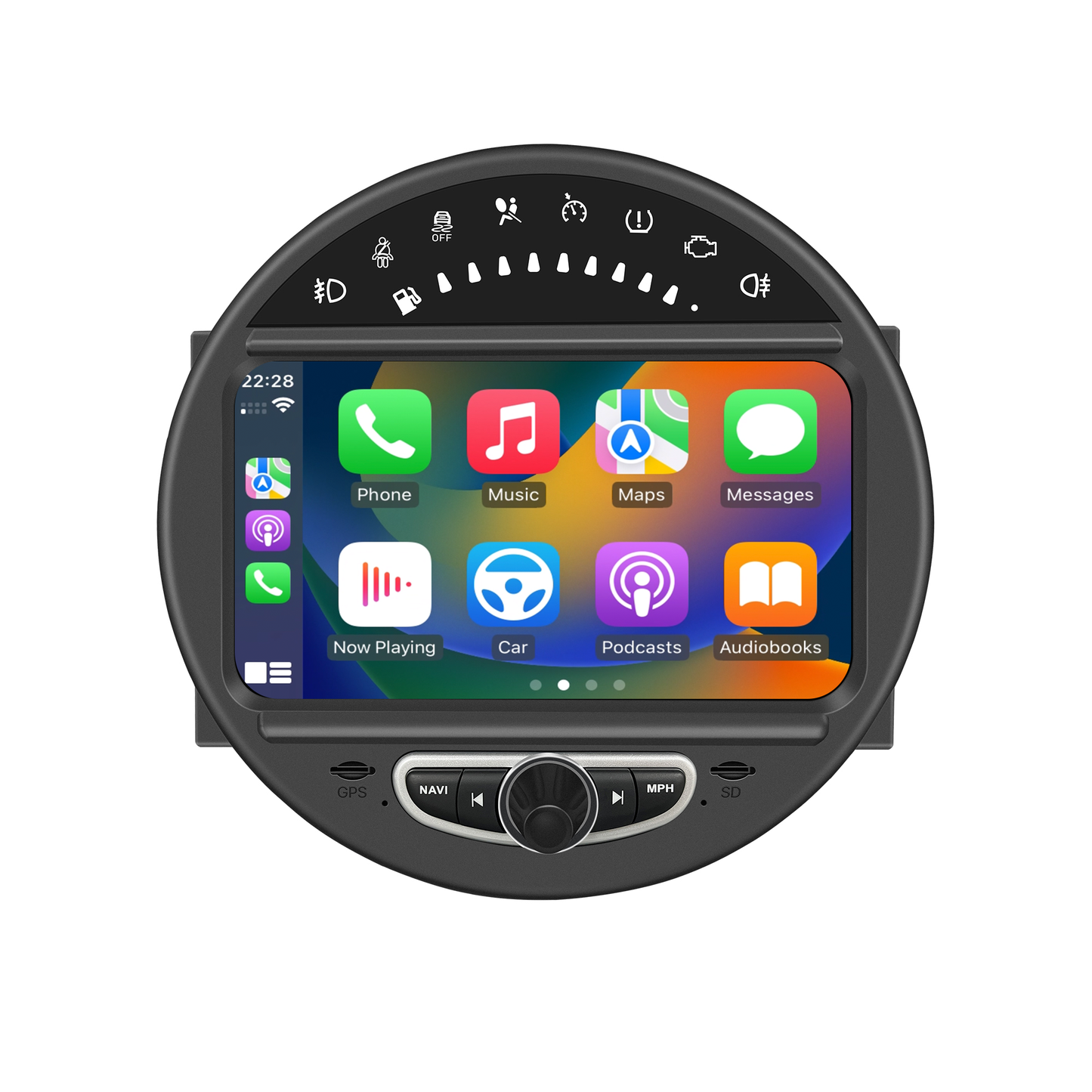 Wit-up 6.5 Mini Cooper CIC R56 Apple CarPlay Upgrade 8-inch Android Touch Screen Wireless Android Auto Facebook Navigation Vehicle Cameras Download Android Apps Games Music Movies Receive Calls Via Bluetooth