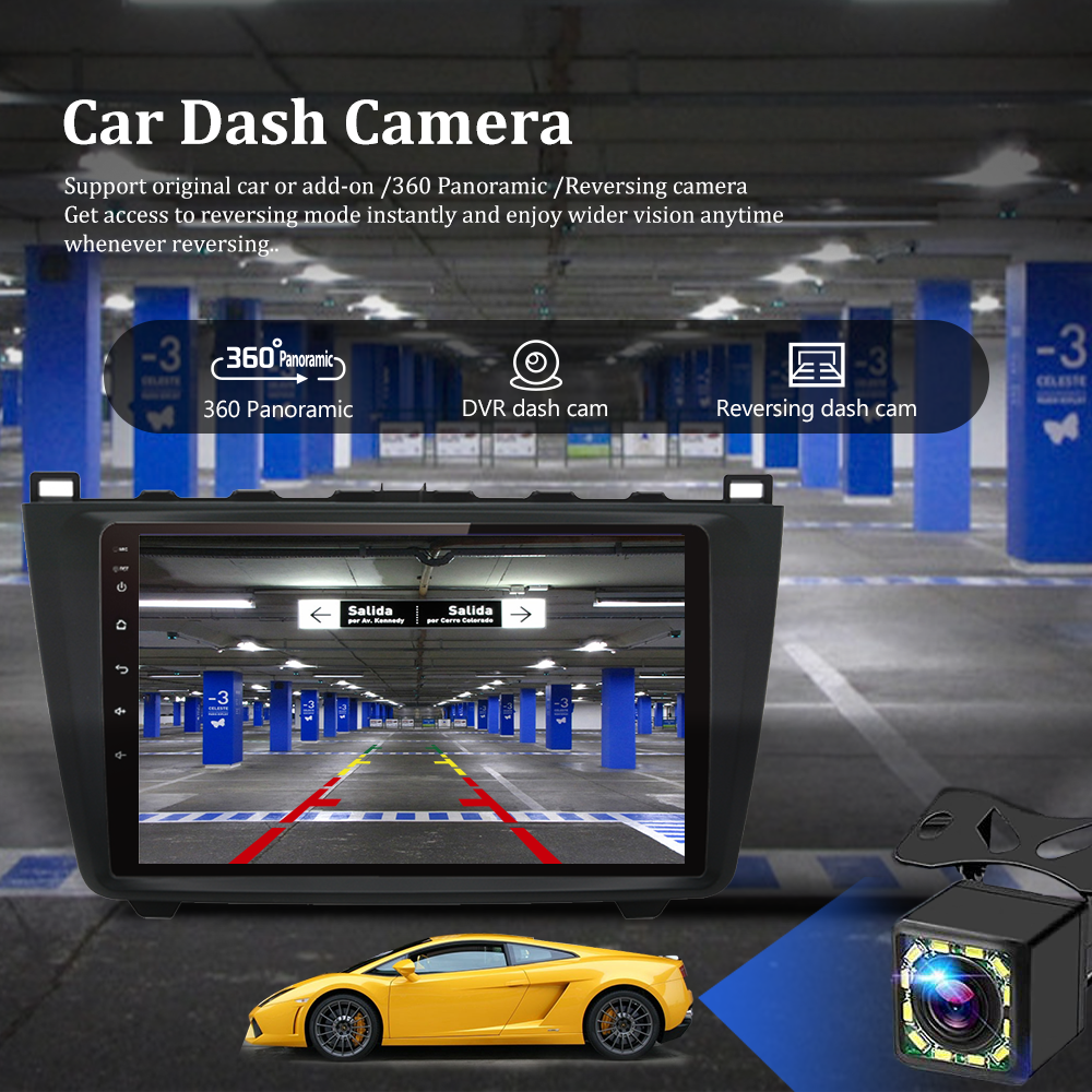 Wit-Up Radio Mazda For GH6 2007-2012 Stereo Touch Screen Replacement Radio Upgrade 2 din Android 12 Car Multimedia DVD Carpaly With Full Screen Receiver Player GPS 4G Wi-Fi Mirror Link Google Maps - Wit-Up Media Refit Tech