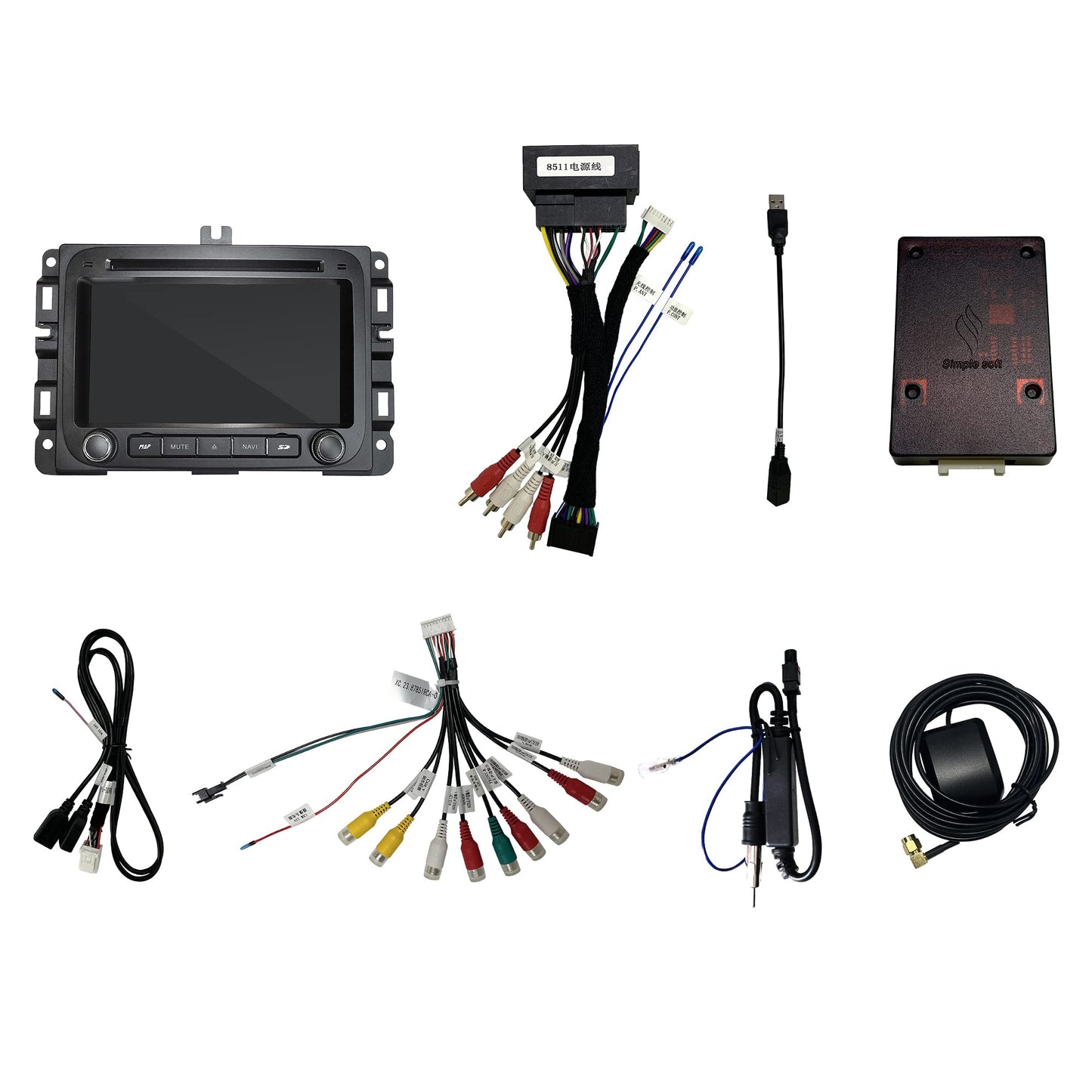 Wit-Up Bluetooth Radio For Dodge Ram 1500 Aftermarket Stereo Upgrade Touch Screen Double Din Android 12 Apple Carplay Car Multimedia DVD With Screen Receiver Backup Cameras Music 4G Wi-Fi Player GPS Navigator - Wit-Up Media Refit Tech