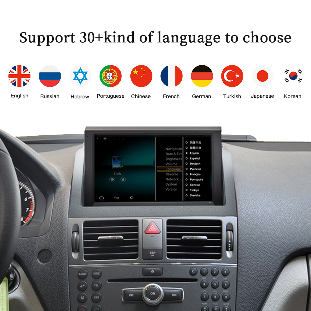 Wit-Up For Benz C W204 2007-2010 8" Touchscreen Android Aftermaket GPS Navi CarPlay Autoradio Car Stereo Multimedia - Wit-Up Media Refit Tech
