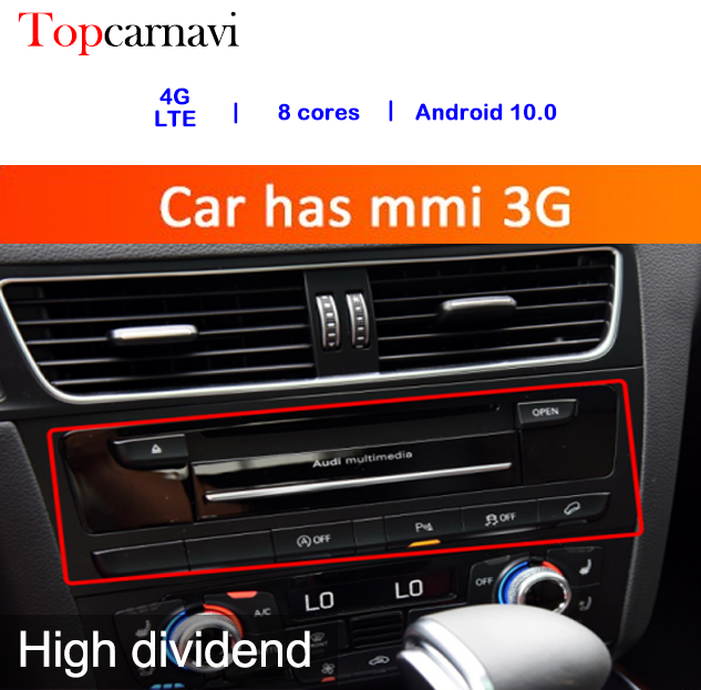 Wit-Up Audi A4 Android Screen MMI 2G MMI 3G 8.8" Touchscreen Upgrade Apple Carpaly GPS Navigation Android Auto Android 14 Head Unit Aftermarket Youtube Wired Netflix Multimedia Game Google Map - Wit-Up Media Refit Tech