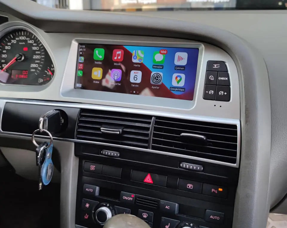 Audi A6 C6 Android Head Unit Audio Upgrade 8.8 Inch Touch Screen Apple CarPlay Andriod Auto Netflix WiFi Android13 2003 2004 2005 2006 2007 2008 2009 2010 2011 - Wit-Up Media Refit Tech