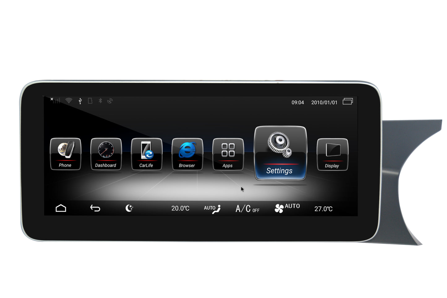 Android 11 car multimedia DVD stereo radio player GPS navigation CarPlay auto for Benz C W204 RHD 2011-2013 ntg4.2-ntg4.5 - Wit-Up Media Refit Tech