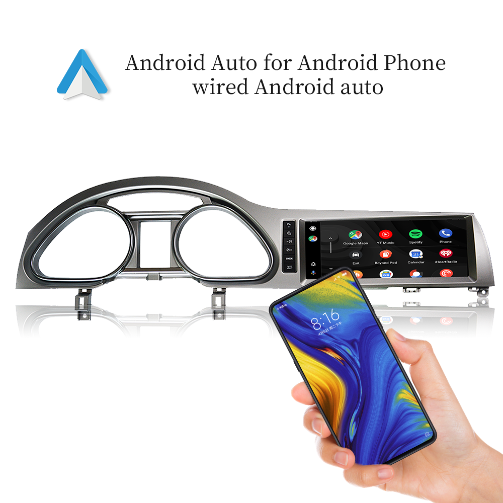 Wit-Up Head Unit Car Stereo For Audi Q7 4L MMI 2005-2015 10.25 inch Touch Screen Radio Apple CarPlay & Android Auto GPS Navigation Bluetooth Backup Camera Aftermarket Google Maps 4G Wi-Fi