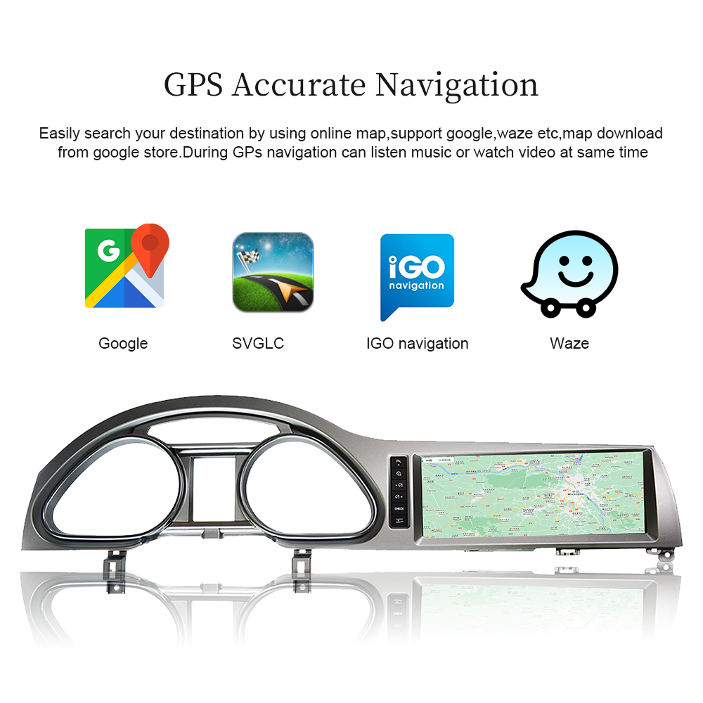 Wit-Up Head Unit Car Stereo For Audi Q7 4L MMI 2005-2015 10.25 inch Touch Screen Radio Apple CarPlay & Android Auto GPS Navigation Bluetooth Backup Camera Aftermarket Google Maps 4G Wi-Fi