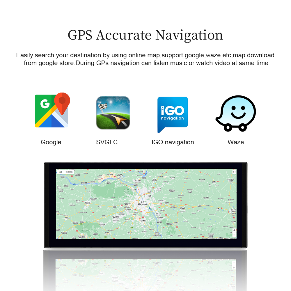 Wit-Up Android Head Unit Car Stereo For Audi A8 S8 D3 D4 2002-2018 12.3 inch Touch Screen Radio Apple CarPlay & Android Auto GPS Navigation Bluetooth Backup Camera Aftermarket Google Maps 4G Wi-Fi - Wit-Up Media Refit Tech