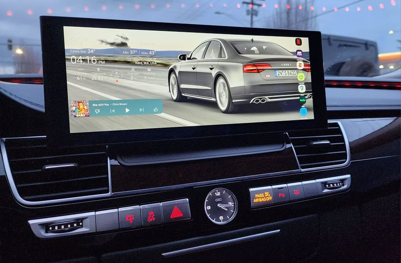 Wit-Up Android Head Unit Car Stereo For Audi A8 S8 D3 D4 2002-2018 12.3 inch Touch Screen Radio Apple CarPlay & Android Auto GPS Navigation Bluetooth Backup Camera Aftermarket Google Maps 4G Wi-Fi - Wit-Up Media Refit Tech