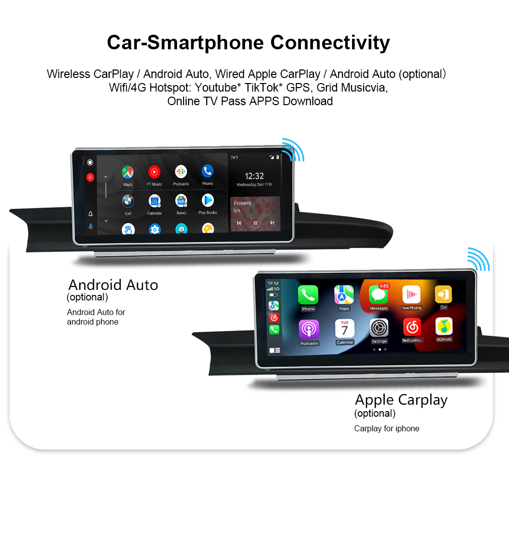 Wit-Up Android Stereo for Audi A6 A7 C7 MMI 2011-2018 10.25" Touchscreen GPS navi autoradio stereo wireless carplay Youtube Apply Carplay Mirroring Netflix Waze - Wit-Up Media Refit Tech