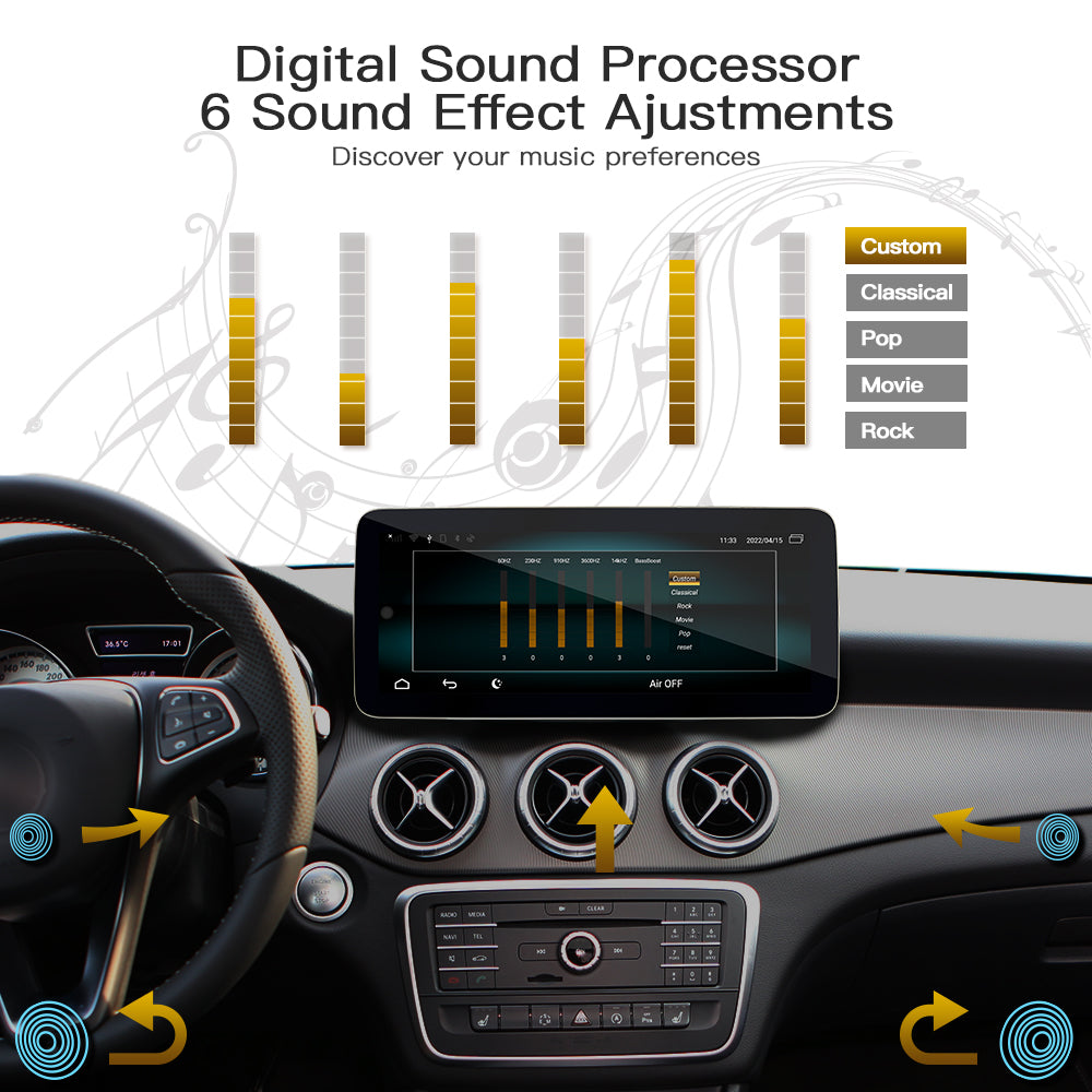 wit-up For Benz A/B/G/CLA/GLA 2015-2019 12.3" Touchscreen upgrade Android radio Aftermaket GPS Navi CarPlay Autoradio Car Stereo Multimedia - Wit-Up Media Refit Tech