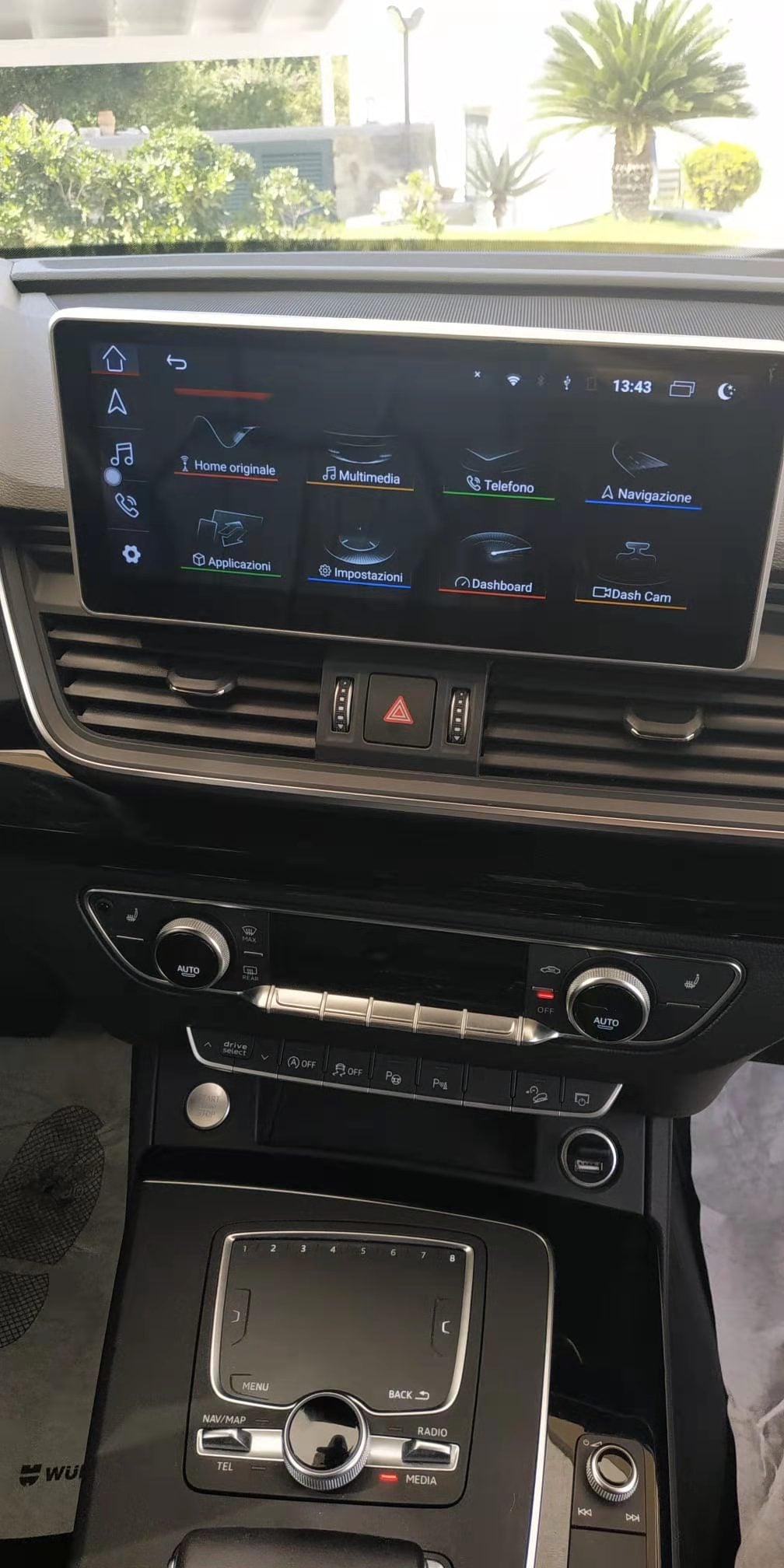 Audi Q5 B9 MIB Touchscreen Autoradio Audi Q5 Head Unit Upgrade Stereo Wireless Carplay Android 13 Bluetooth Mirroring Carplay Aftermarket 4G Wi-Fi Spotify Movies YouTube 2016 2017 2018 2019 2020 2021 - Wit-Up Media Refit Tech